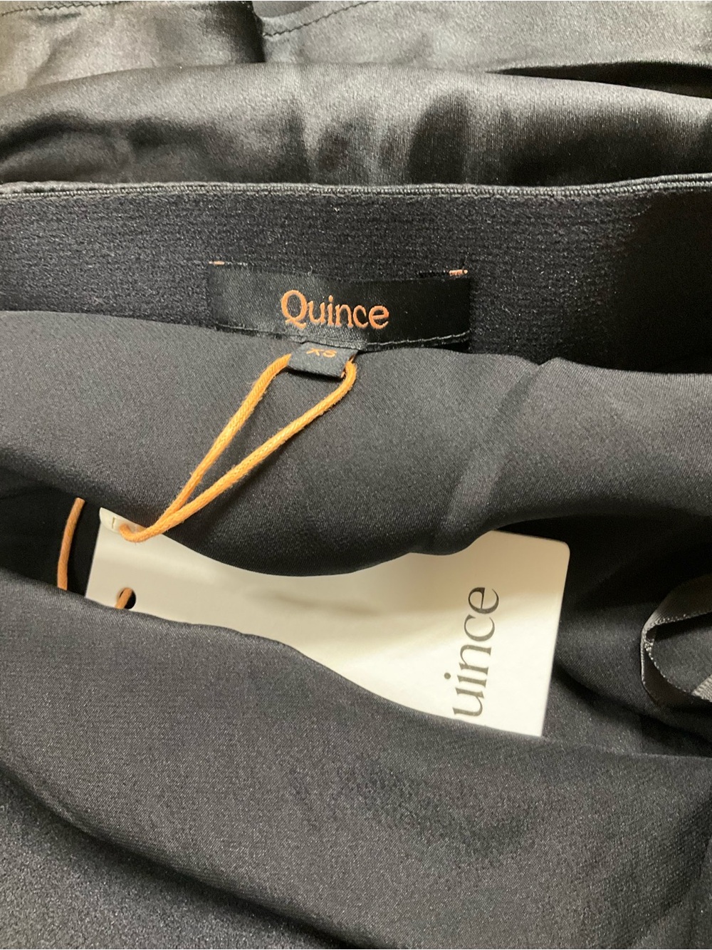 NWT Quince Black Silk Flared Mini Skirt XS - Picture 4 of 6